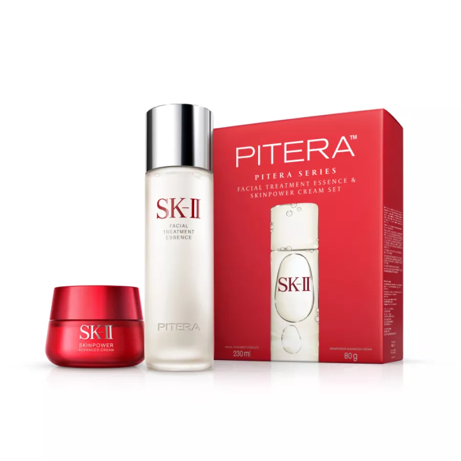 SK-II SKINPOWER ADVANCED CREAM＋2点set SK-II FACIAL TREATMENT ESSENCE & SKINPOWER CREAM SET (FTE 230ML